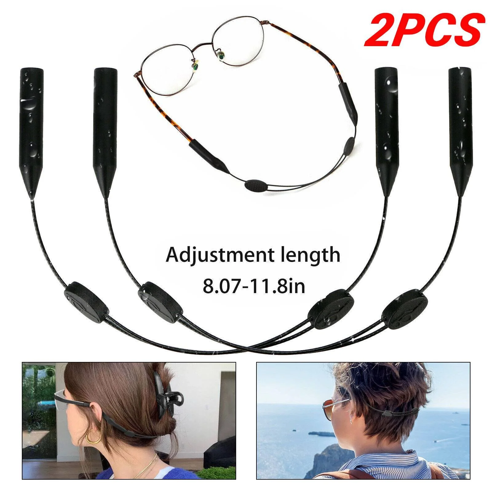 Sport Sunglass Neck Strap Eyeglass Read Glasses Neck Cord Lanyard Holder Lot 2